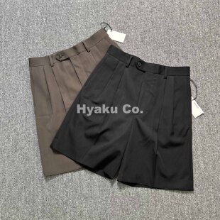 【现货】AURALEE 25ss Light wool max 羊毛华达尼双褶西装短裤