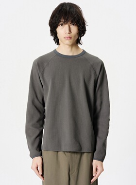 【代购】GOLDWIN 26ss LS Tshirt 定番轻量华夫格圆领长袖T恤