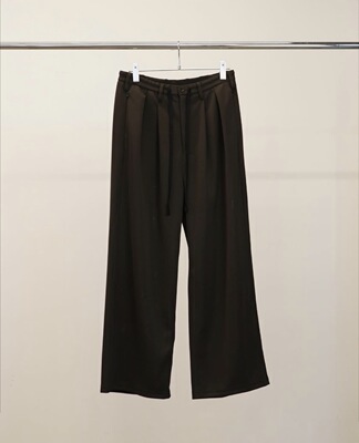 春夏新款铜氨丝混纺阔腿垂感西裤