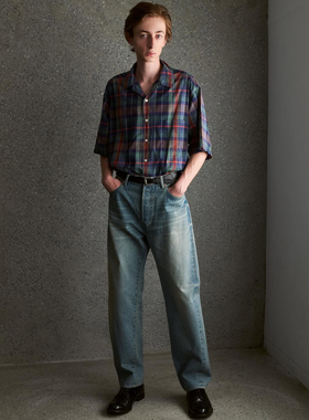 【代购】HERILL 26ss HL XX Denim 定番水洗做旧牛仔裤