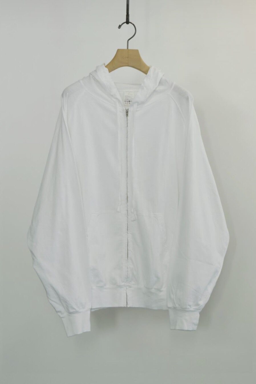 【代购】COMOLI 26ss Cotton jersey zip hoodie 运动服拉链帽衫