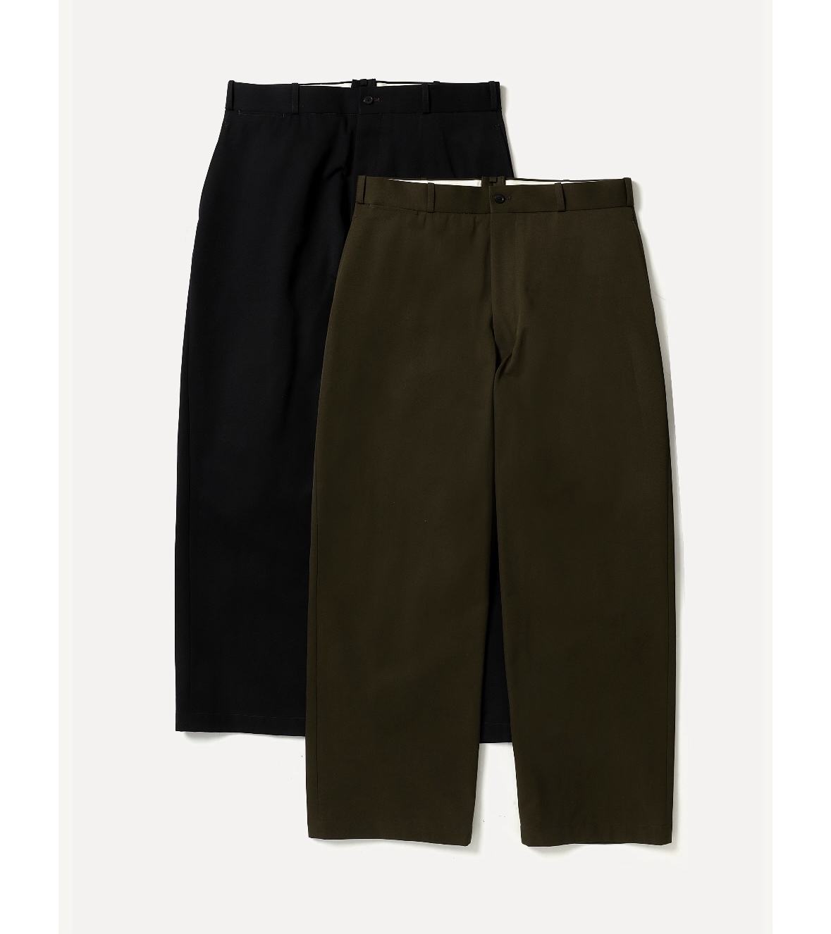 春夏新款羊毛棉混纺复古英工装裤