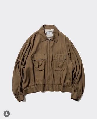 春夏新款羊毛华达呢复古运动夹克