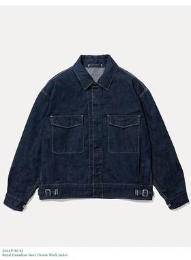 【代购】APRESSE 25aw Denim work jacket 海军复古工装牛仔夹克