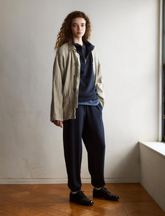 26ss Linen duffel 全亚麻皮领工装 HERILL jacket 夹克 代购