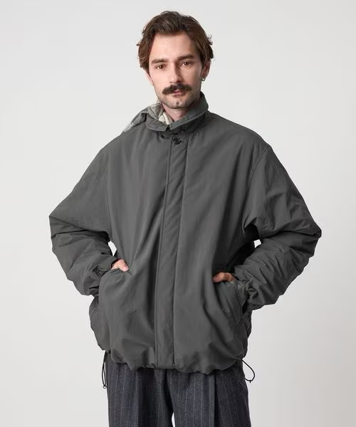 秋冬新款定番薄棉填充尼龙夹克