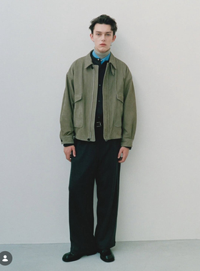 【代购】YOKE 26ss Graphpaper联名 Flight jacket牛巴革飞行夹克