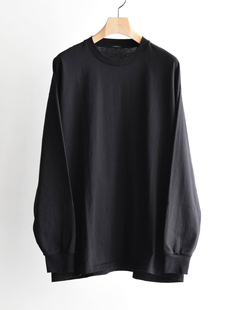 【代购】COMOLI 25aw Cotton jersey Tshirt 水洗棉长袖T恤