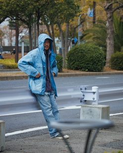 dyed Uneven TNF北面紫标26ss 染色加工连帽户外拉链夹克 代购