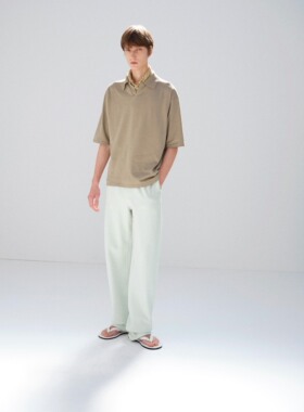 【代购】AURALEE 26ss Silk knit skipper 真丝船长领短袖针织衫