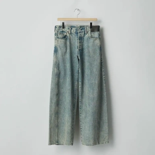 25aw 水洗牛仔裤 SSSTEIN denim jeans Wide 代购 Umbro联名