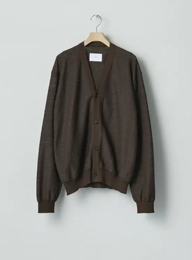 【代购】SSSTEIN 26ss Knit cardigan 棉尼混纺V领针织开衫