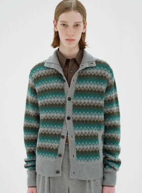 【代购】AURALEE 25aw Knit cardigan 克什米尔羊绒复古针织开衫