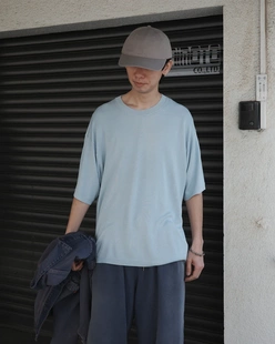 26ss ANACHRONORM 代购 T恤 宽松垂坠针织短袖 Knit