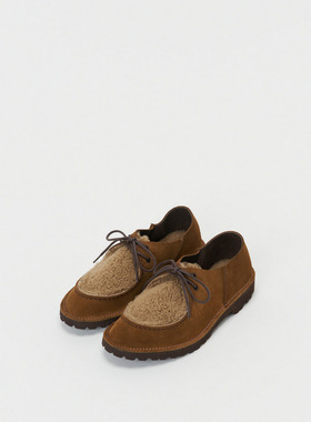 【代购】HENDER SCHEME 25aw Mouton henri 皮草牛皮德比鞋