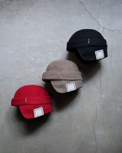 DOG&CO cap 代购 梅尔顿羊毛遮耳短帽 roll THE Flap 25aw