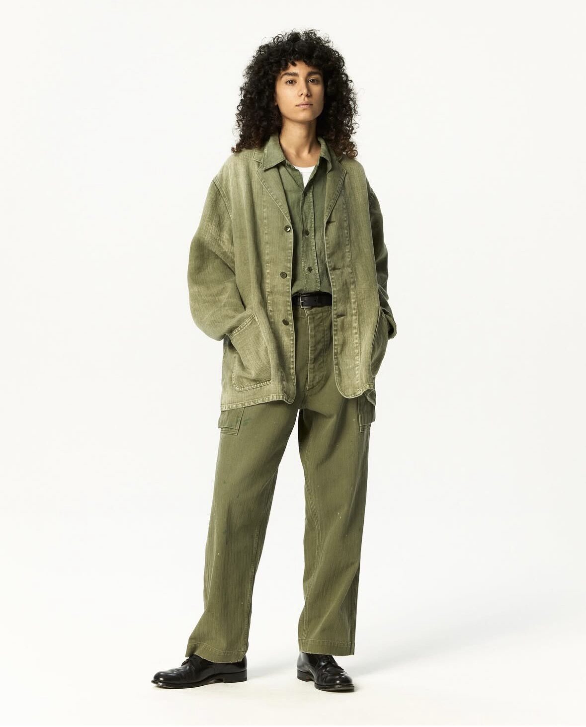 【代购】HERILL 26ss HBT linen work jacket 亚麻人字纹工装夹克