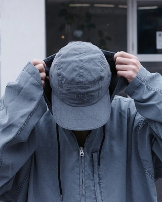 春夏轻量纤维染色加工复古五片帽