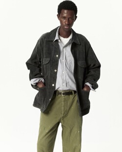 26ss USMC HBT 定番人字纹破坏水洗工装 HERILL Pant 裤 代购