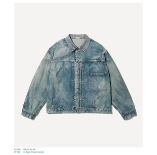 25aw 1st Type jackt APRESSE denim 水洗做旧牛仔夹克 代购
