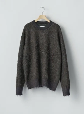 【代购】SSSTEIN 25aw Knit LS 马海毛提花圆领针织衫