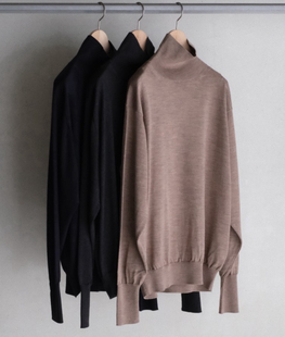 【代购】BATONER 25aw Babywool turtlrneck 纯羊羔毛高领针织衫