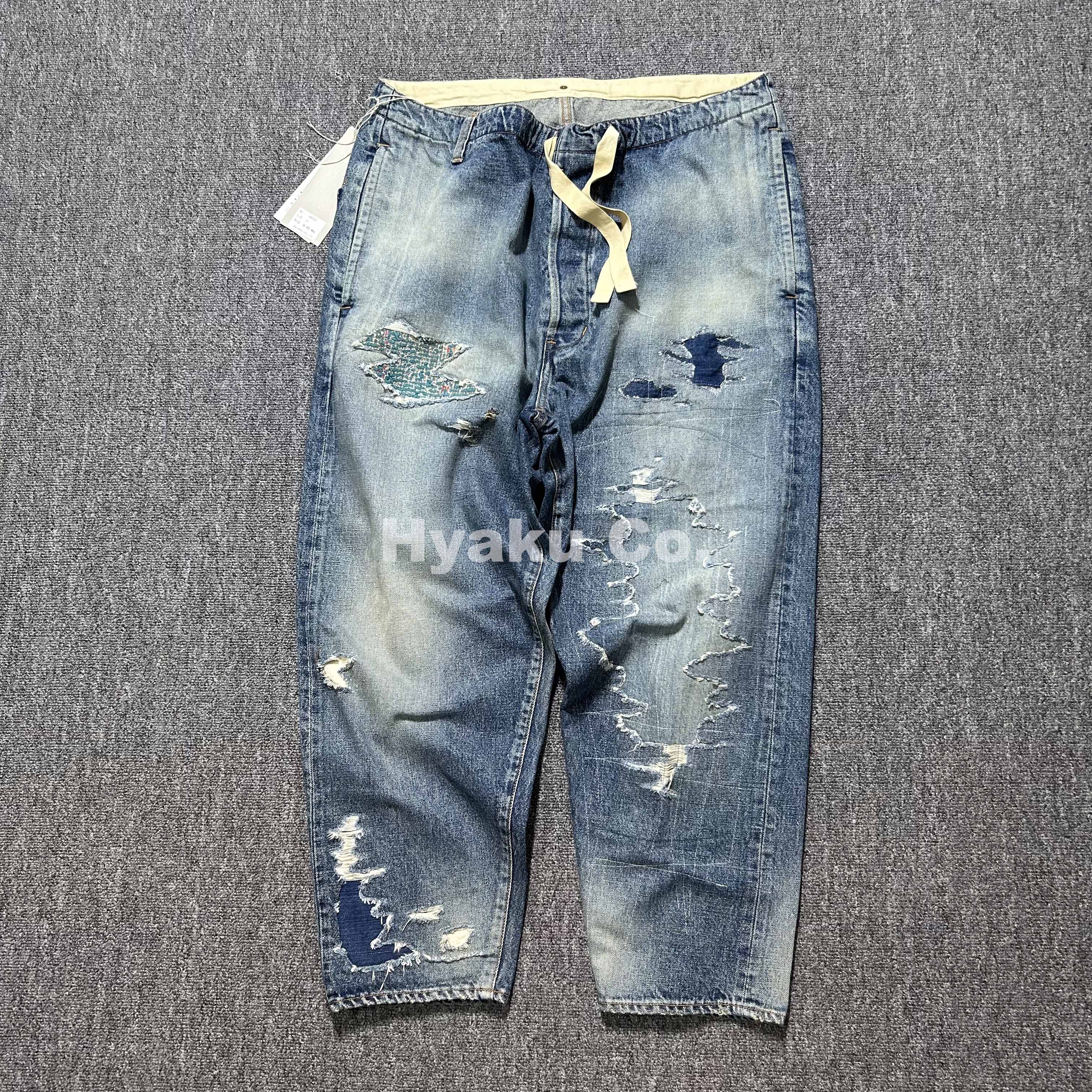 冈山古布重制牛仔裤ANACHRONORM