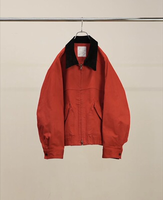 春夏新款人造丝混纺皮领工装夹克