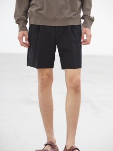 【代购【AURALEE 26ss OX Shorts 羊毛亚麻混纺西裤短裤
