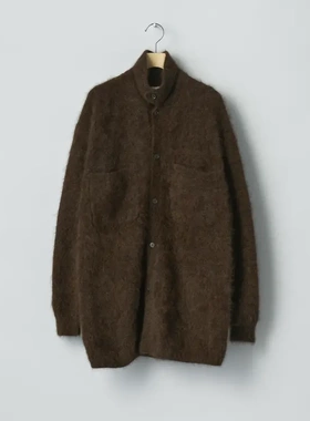 【代购】SSSTEIN 26ss Racoon knit shirt 浣熊毛针织衬衫