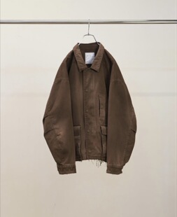 【代购】ANCELLM 26ss Aging jacket 破坏污渍做旧工装夹克