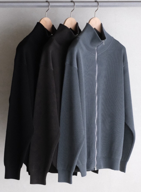 【代购】BATONER 25aw Drivers knit 超强捻羊毛立领司机针织衫