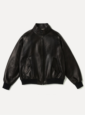 【代购】APRESSE 26ss Leather harrington jacket羊皮哈灵顿夹克