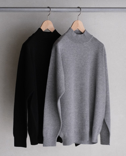 【代购】BATONER 25aw Cashmere mockneck 克什米尔羊绒针织衫