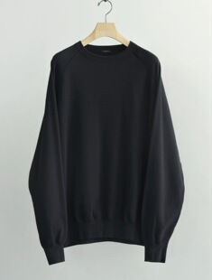 26ss COMOLI Cotton里毛crew 轻量里毛卫衣 neck 代购