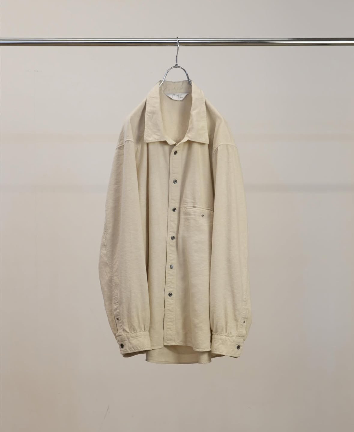 【代购】ANCELLM 26ss Nep boxy shirt 丝麻混纺水洗加工开襟衬衫,男装,衬衫,淘宝优惠券,粉丝福利购,淘宝优惠卷