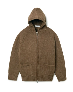 25aw NONNATIVE 代购 羊毛针织拉链帽衫 hooded sweater Knit