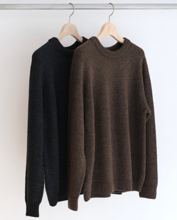 【代购】BATONER 25aw Spread tenjiku crewneck 天竺圆领针织衫