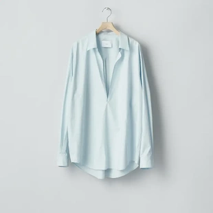 【代购】SSSTEIN 25aw Skipper shirt 苏文棉船长领阔型衬衫