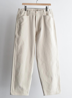 【代购】COMOLI 25aw Work pant 棉质斜纹布工装裤