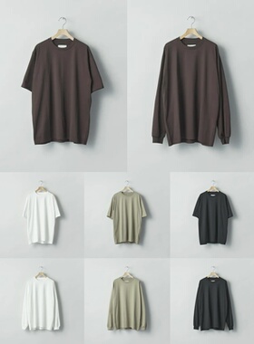 【代购】SSSTEIN 26aw Suvin cotton basic tee 苏文棉纯色T恤