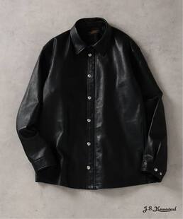 【代购】JS HOMESTEAD 26ss Wash leather west jacket山羊皮夹克