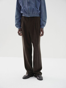 【代购】AURALEE 25aw Two tuck slacks 仔驼毛法兰绒双褶西裤