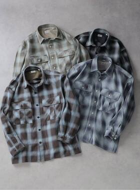 【代购】J.S Homestead 26ss Military shirt 格纹复古工装衬衫