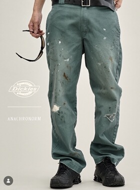 【代购】ANACHRONORM 26ss Dickies联名 Faded work pant 工装裤