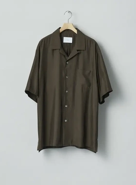 【代购】SSSTEIN 26ss Open collar shirt 铜氨丝短袖开襟衬衫