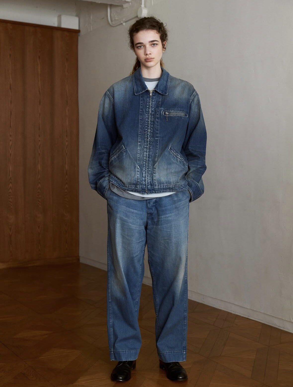 【代购】HERILL 26ss USMC Nepdenim pant复古水洗美军工装牛仔裤