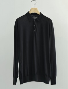 26ss polo衫 COMOLI polo 棉线针织长袖 knit 代购 Cotton