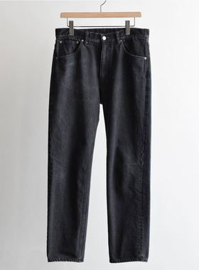 【代购】COMOLI 25aw Denim 5P pants 水洗做旧黑牛牛仔裤