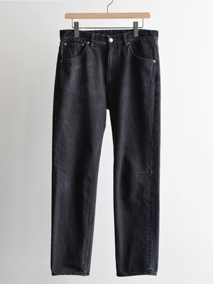 秋冬新款新作五袋水洗黑色牛仔裤